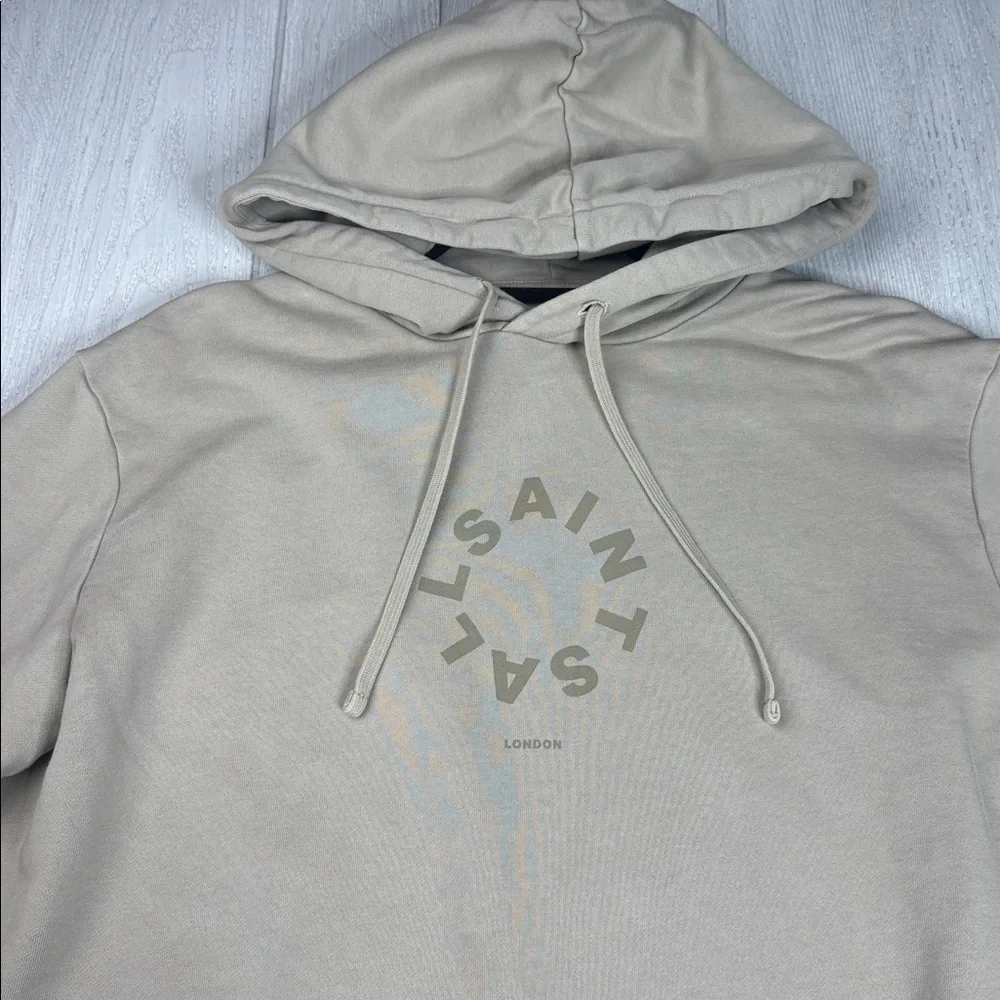 All Saints Hoodie, OVERSIZED, Tan, XS